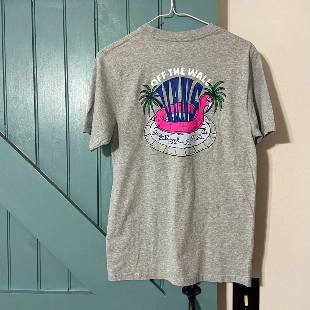 Vans Classic Fit Youth Gray T-shirt Size L ( 12-14 )